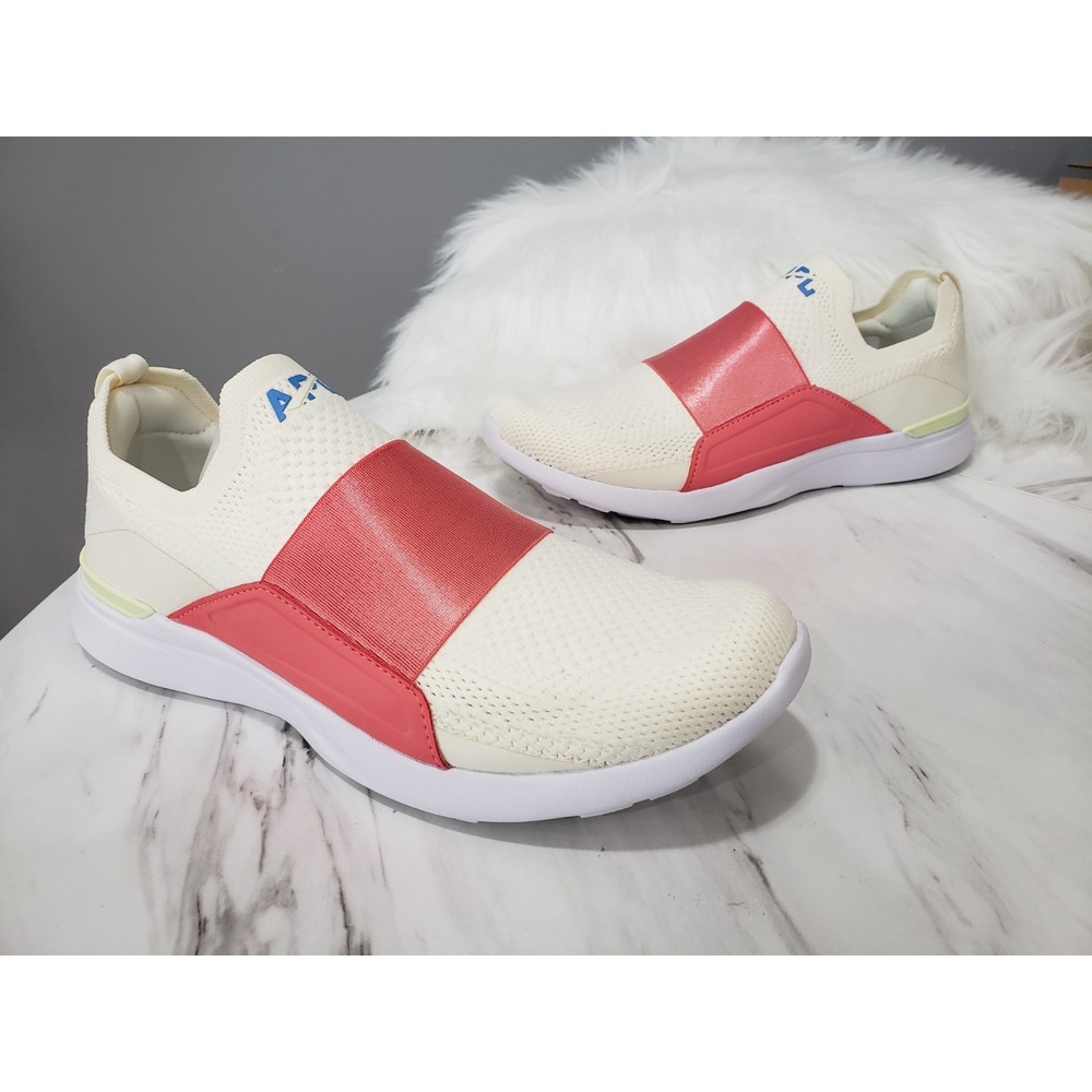Athletic Propulsion Labs APL TechLoom Bliss Pristine Fire Coral Shoes Mens 8.5